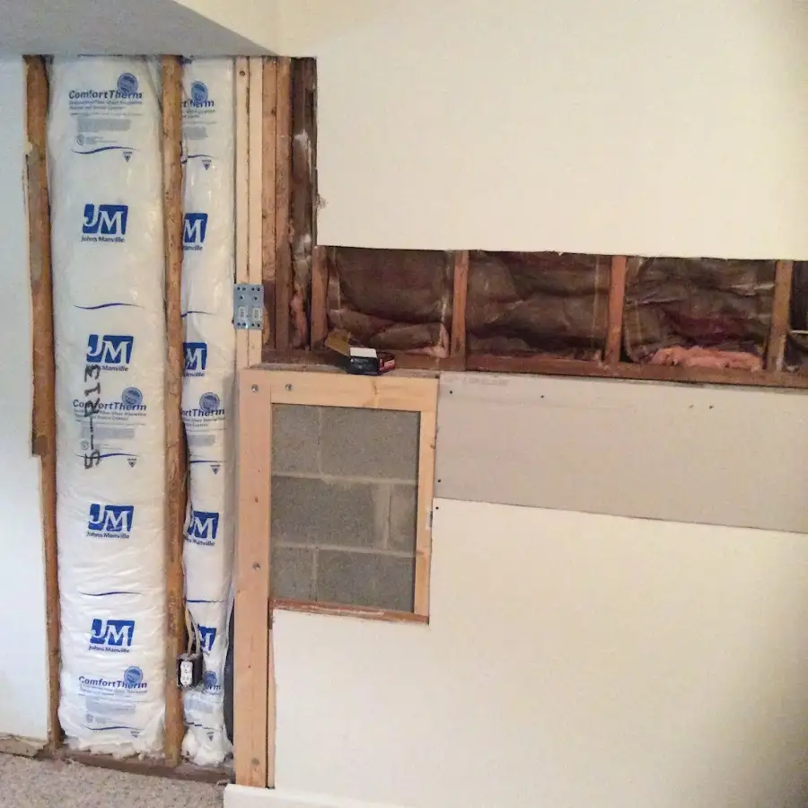Wall insulation replacement during Contents Cleaning & Restoration in Morehead City